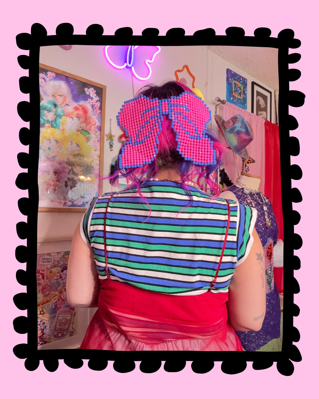 Beaded Hair Bow