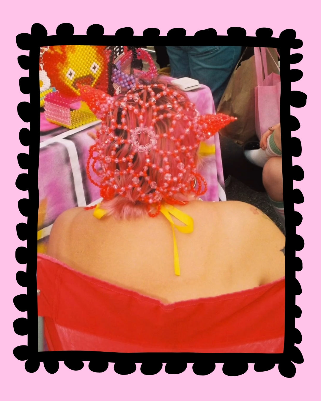 Beaded Horn Hat - $185