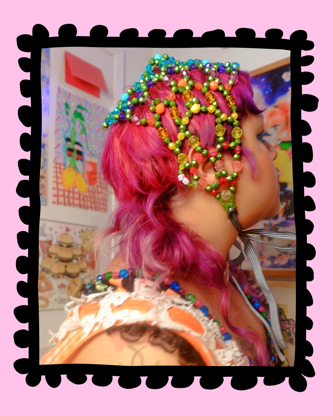 Strawberry Lemonade Bonnet