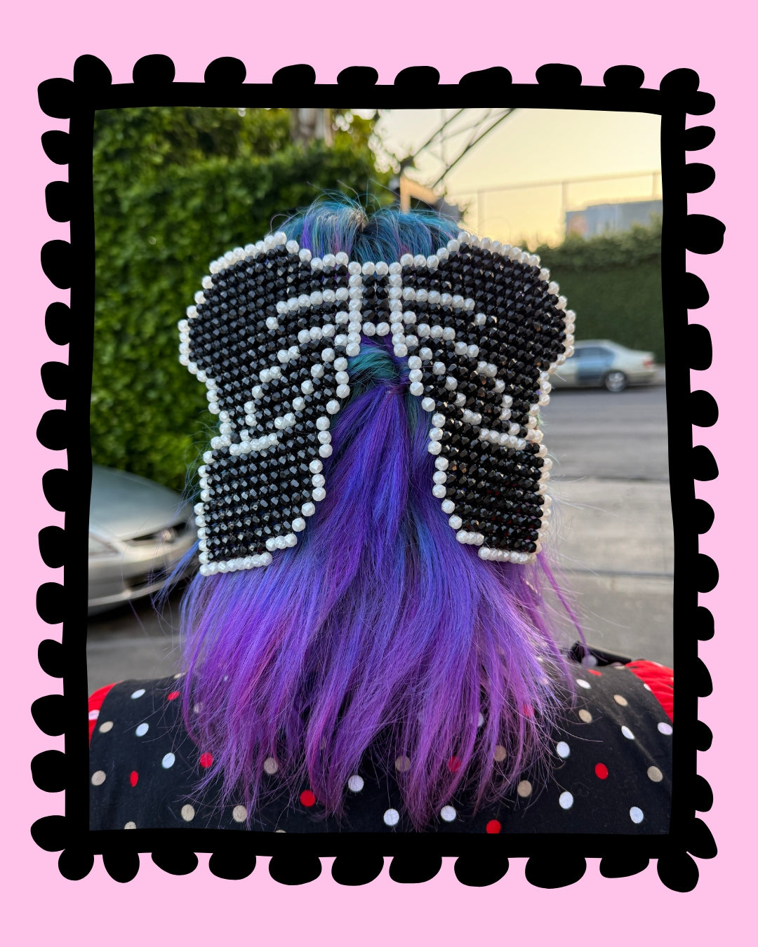 Beaded Hair Bow