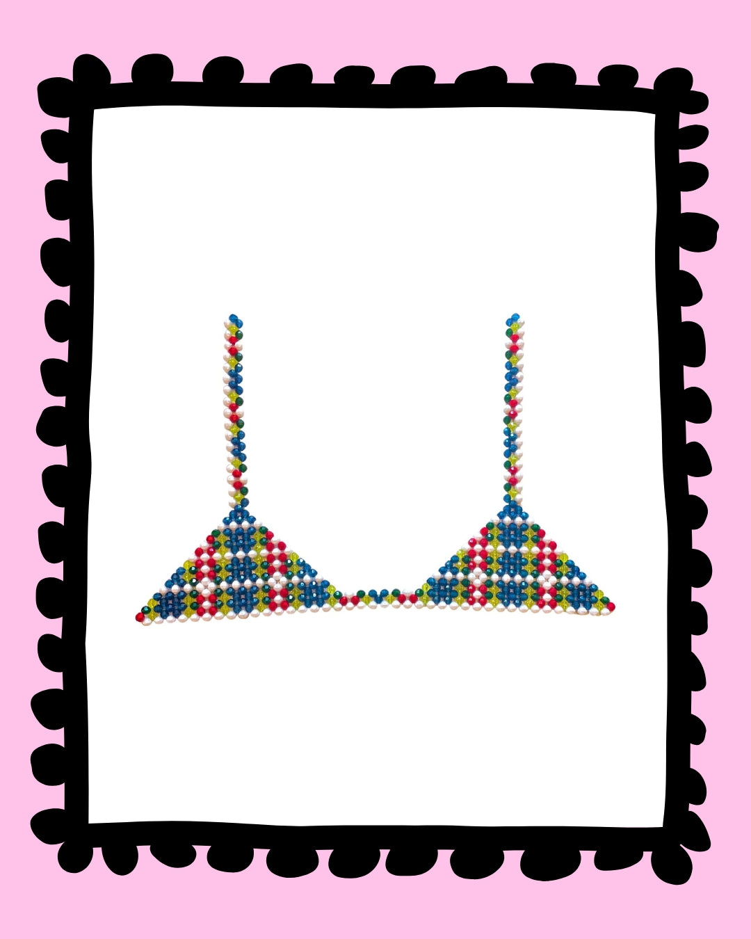 Tartan Triangle Bra - S/M